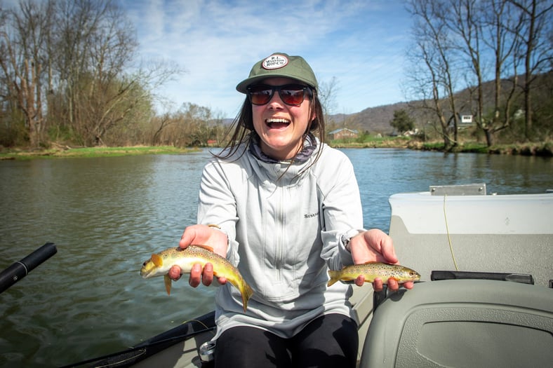 Ladies Fly Fishing Watauga River