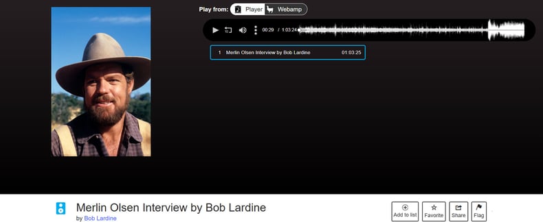 Merlin Olsen interview by Bob Lardine