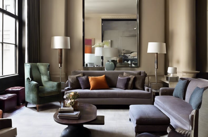 Bright living room with modern inventory