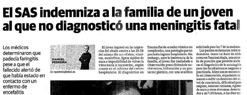 error diagnóstico de meningitis