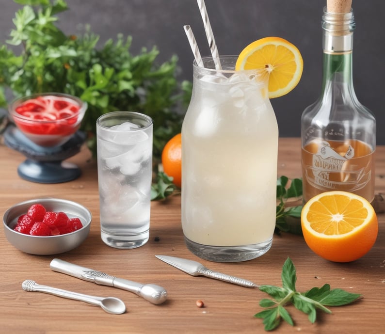 Virgin Mojito Chill mocktail with The Balls drink enhancer.