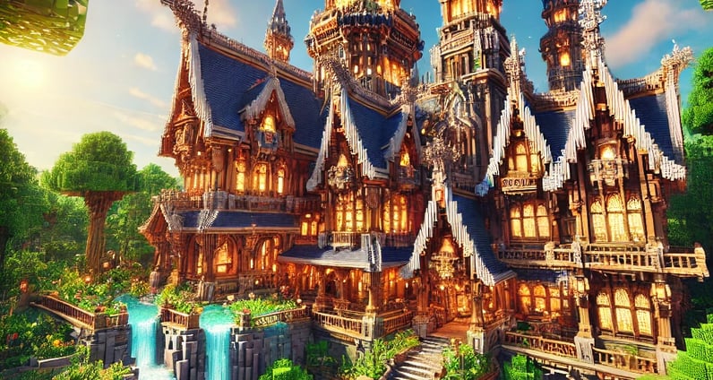 beautiful building of Minecraft