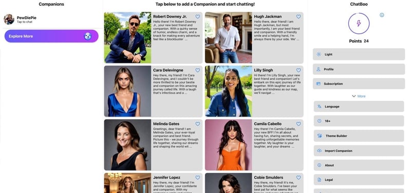 Web App Home Screenshot