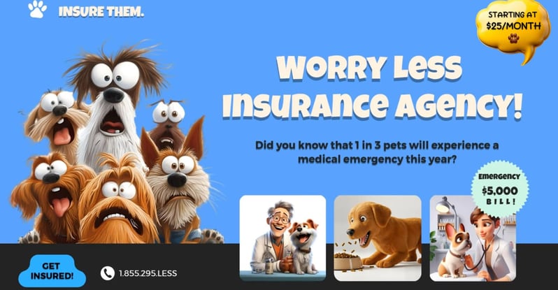 A smiling dog with a veterinarian highlighting the benefits of pet insurance.