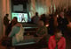 Le public regarde "So Sade" en double projection | Les Camps de l'Amor | David Noir | Photo Karine Lhémon