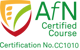 Badge to show completion of Association for Nutrition course