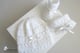 Bonnet chaussons layette bb tricot fait main