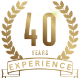 40 years experience icon