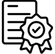 icon represetando um certificado
