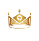 a crown of a crown of crowns on a black background;;