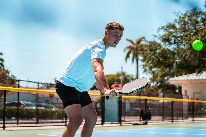 Dylan Frazier on the pickleball court