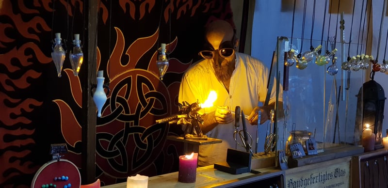 Glass blowing demonstration