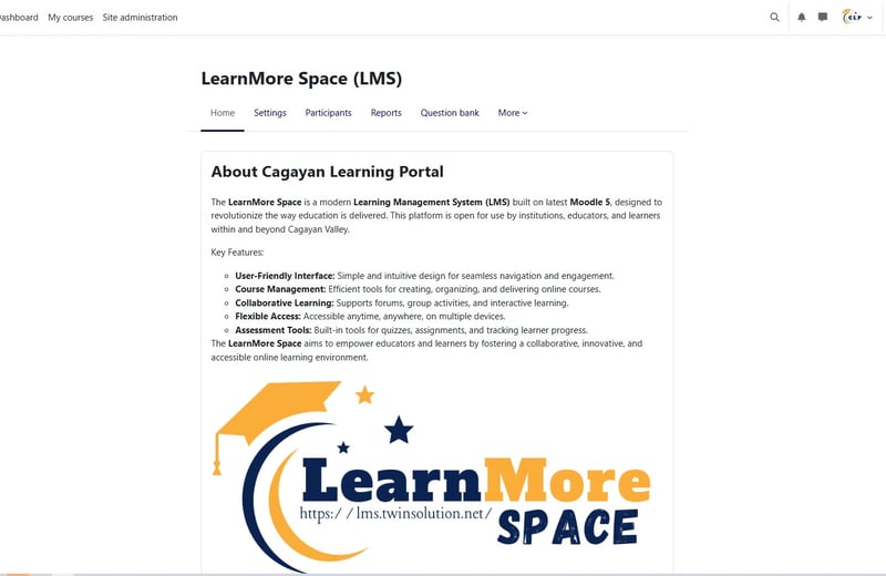 LearnMore Space learning management system