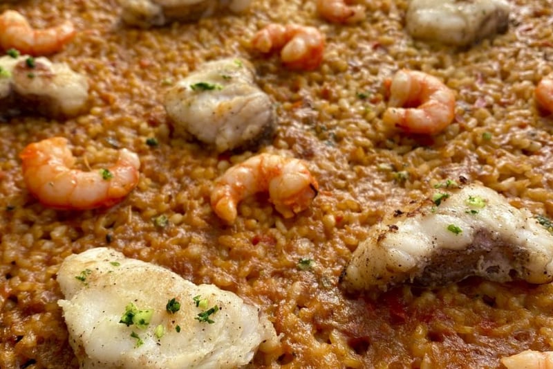 Arroz Rape y Gambones
