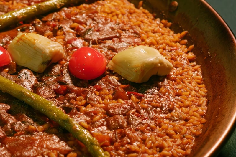 Arroz verduras y setas