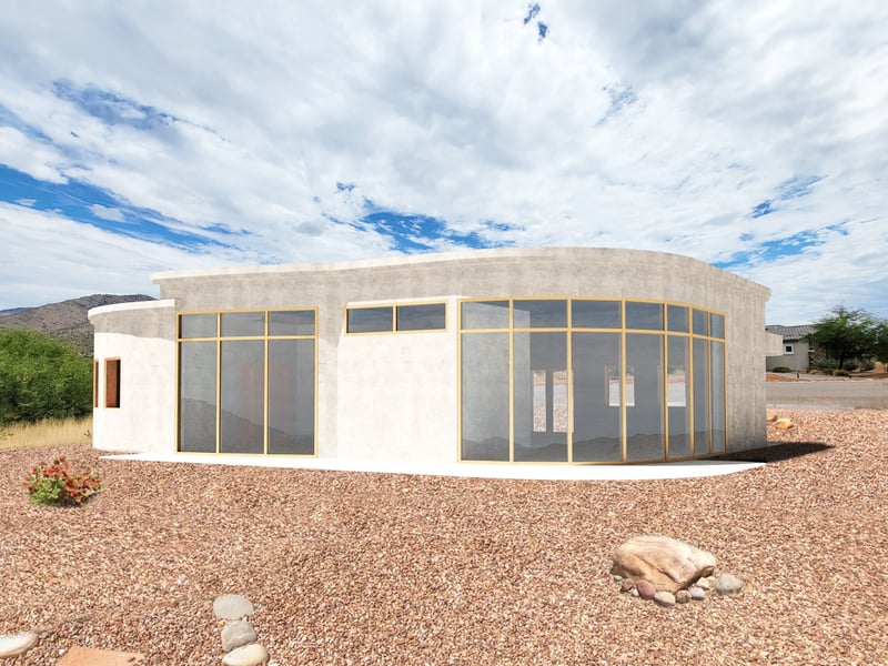 Residential housing rendering