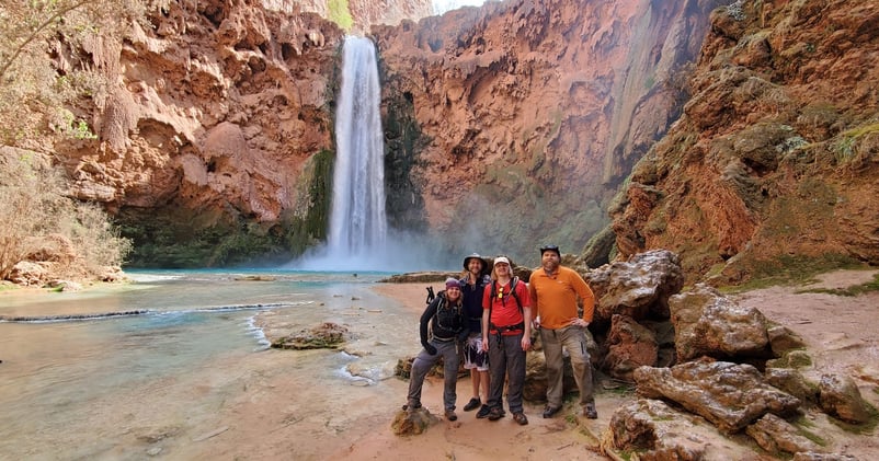 tanner hiking havasupai falls 2020