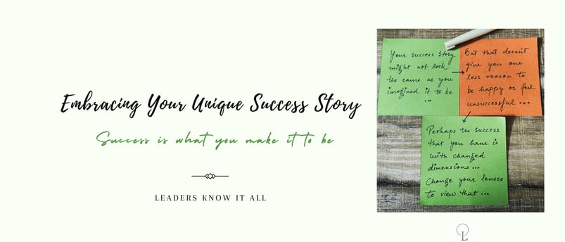 your success story define your own success