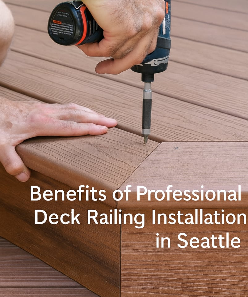 Deck railing installation Redrra