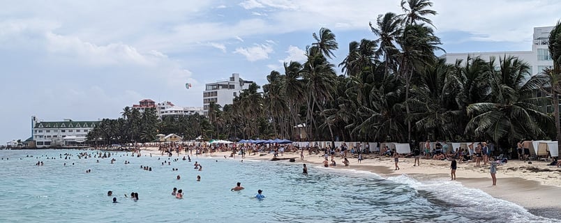 San Andres main town beach