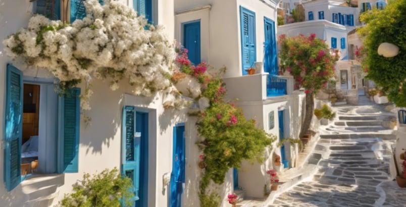Traditional village of Chorio, Symi Island