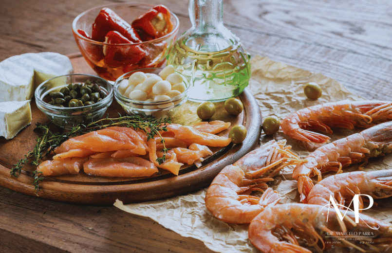Opções de proteina da Dieta mediterrânea