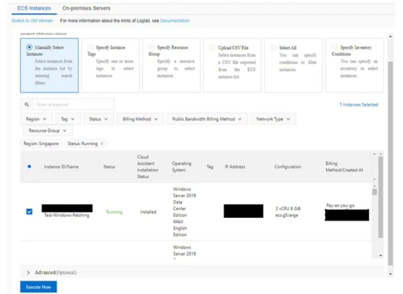Alibaba Log Service deployment for ECS