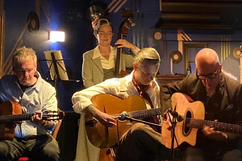 Celtic Django Project- Gypsy jazz mixed with Scottish folk music.