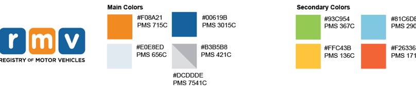 RMV Branding Colors