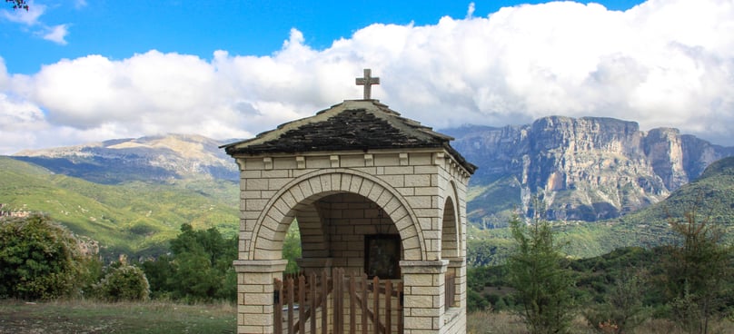 View of the Vikos Gorge