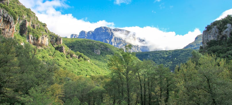 View during hiking in Zagori