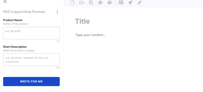 PAS Copywriting Formula