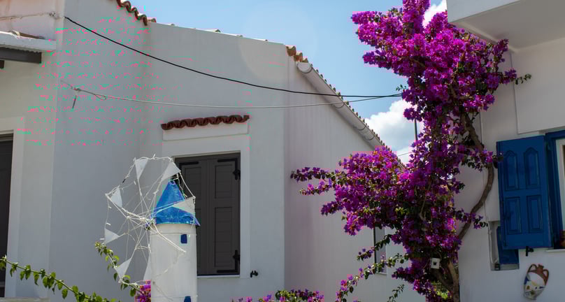 House decoration on the island of Kythnos, Greece