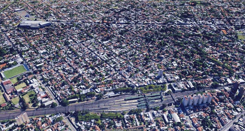 Temperley desde el aire