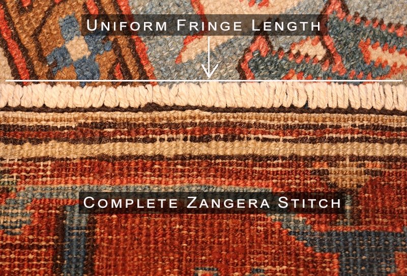 Fixed Zangera Stitch and Evened Out Fringe - Nazmiyal