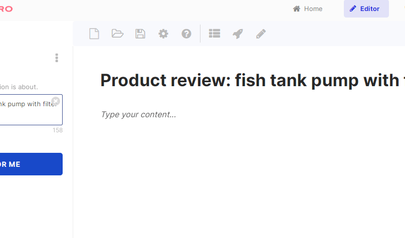 blog intro input - product review