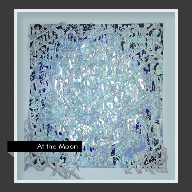 leon fenster china moon art dreamy city