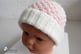 Bonnet et chaussons layette bébé bleublancneige