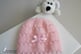 Bonnet rose modele tricot bebe fait main
