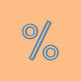 a percentage symbol
