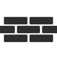 Brick wall trust icon representing quality-built outdoor structures by Grasshopper Builders in the B