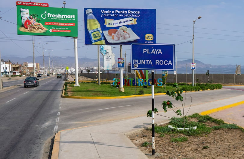 Ingreso a playa Punta Rocas