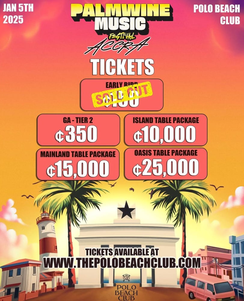 Flyer for the Palm Wine Fest Ghana edition.