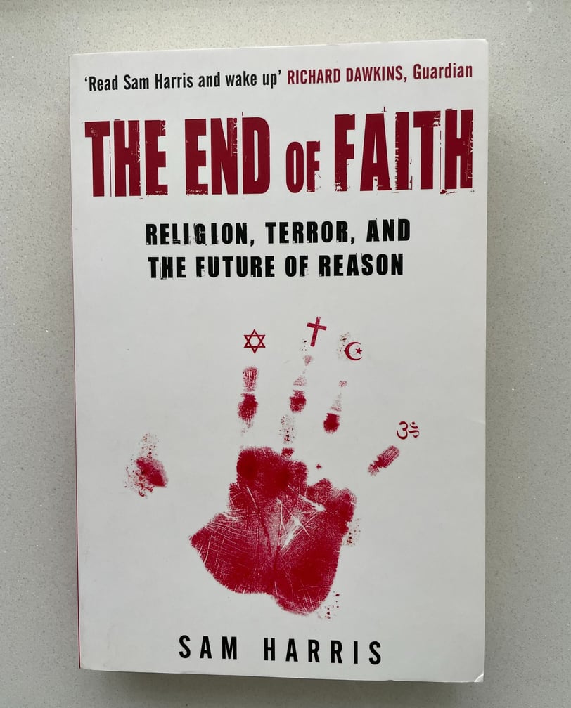 a book cover of the end of faith