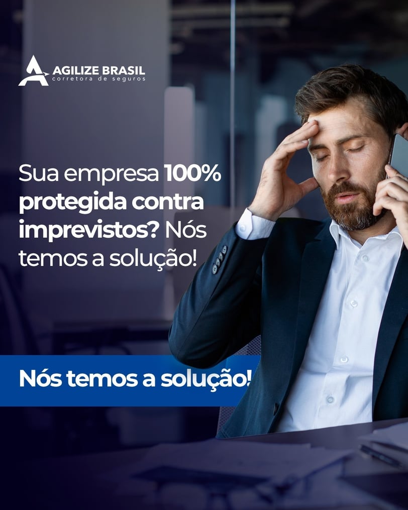 Homem de terno ao telefone com expressão preocupada em escritório texto promocional da Velox Palhoça