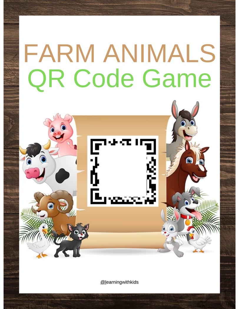 farm animals qr code game