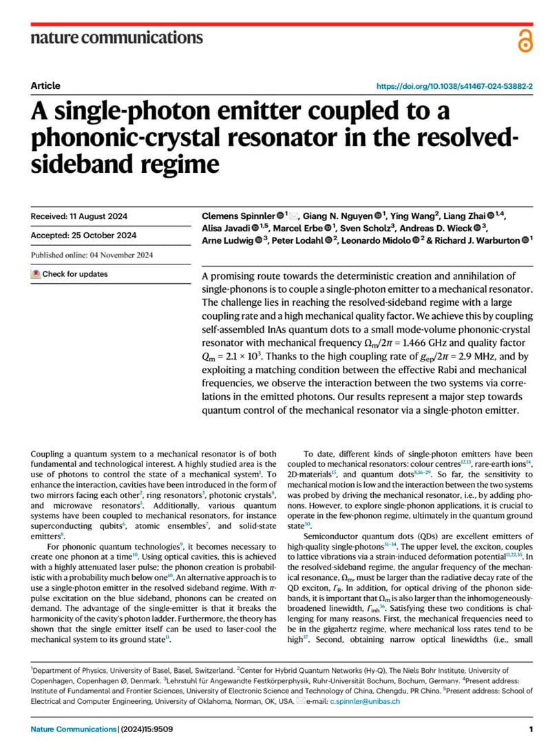 A single-photon emitter coupled to a phononic-crystal resonator in the resolved-sideband regime