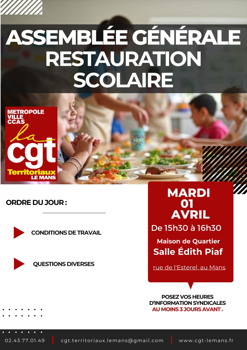 tract du 1 avril 2025 AG restauration scolaire