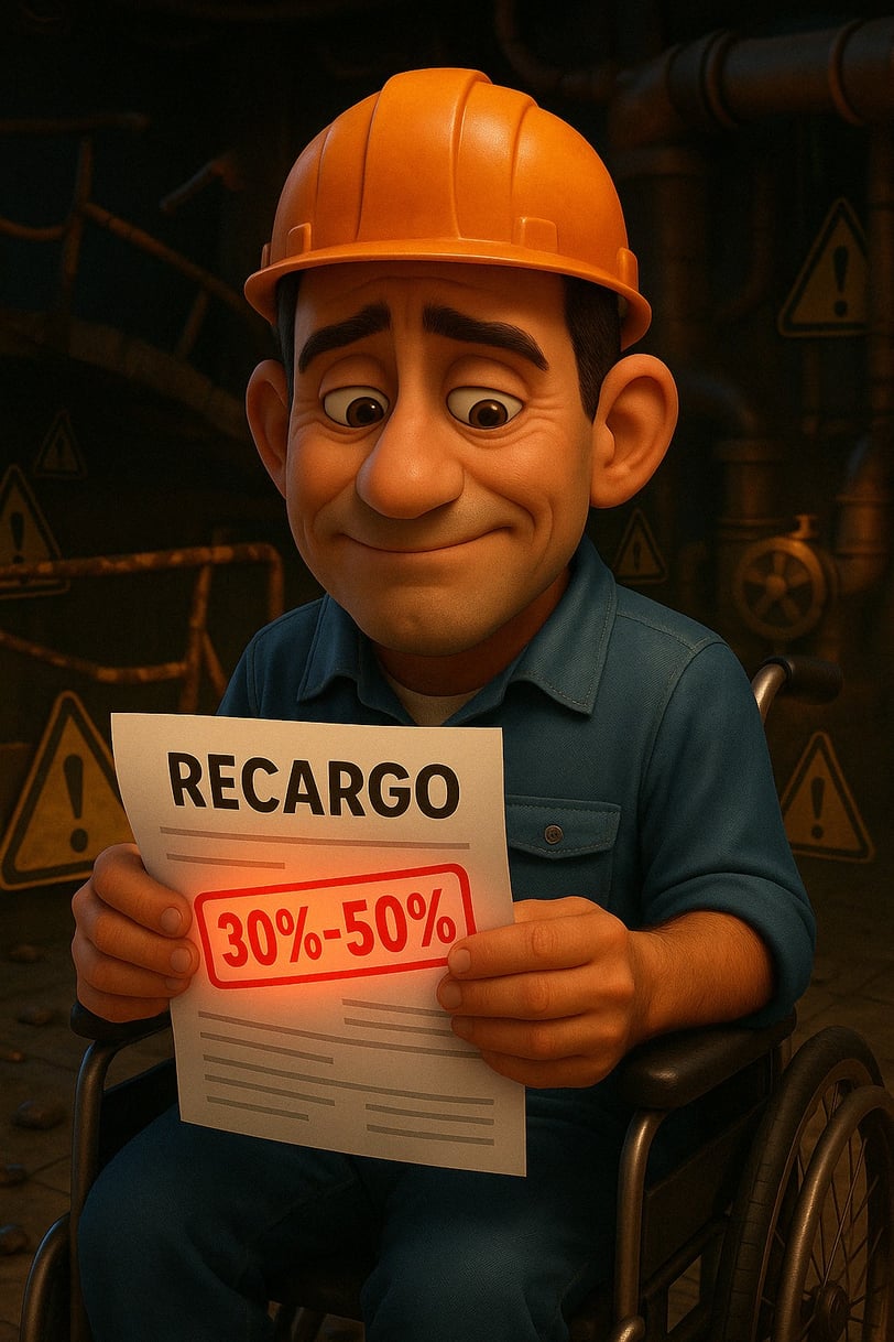 accidente trabajo recargo