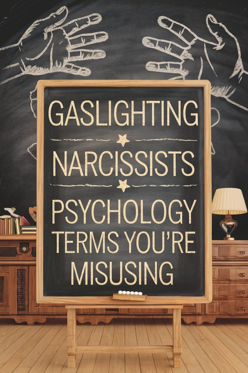 a chalkboard sign with a chalkboard saying gaslighting